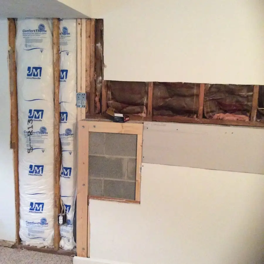 Wall insulation replacement during Structural Drying in Piney Green